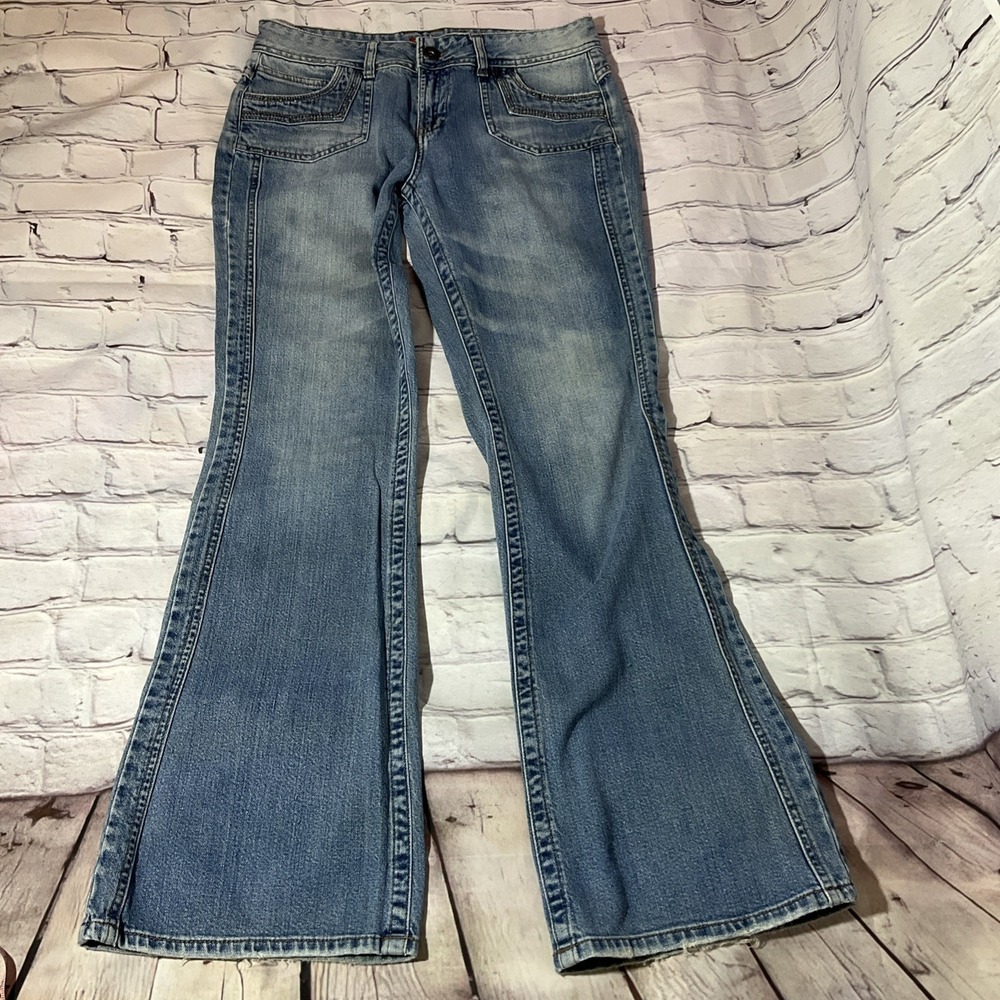 Mudd Vintage Size 11 Mid Rise Flare Jeans Y2K Grunge